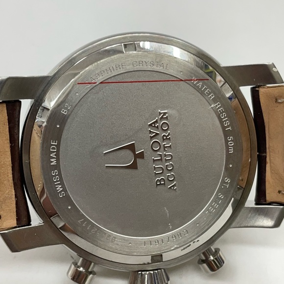 COPY - New Bulova Accutron Swiss Leather Band Mens Watch - Picture 5 of 6